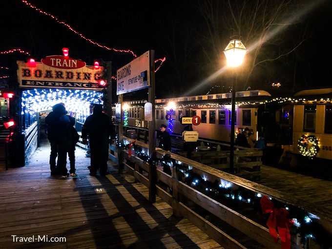 Crossroads Village Christmas, Huckleberry Railroad Town + Train Ride