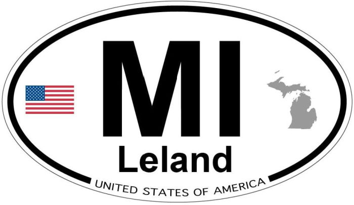 Leland Michigan Sticker