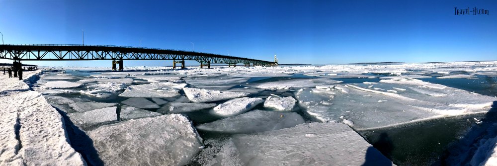 Mackinaw City in Winter